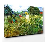 Vincent Van Gogh Marguerite Gachet in The Garden Canvas Print | Gallery Wrapped 30mm Frame Wall Art | 30x20 inches | Ready to Hang | Modern Floral Picture | Living Room Bedroom Lounge Office