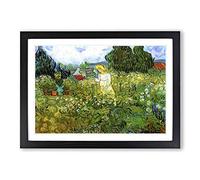 Vincent Van Gogh Marguerite Gachet in The Garden Framed Print | A2 Black Framed Wall Art | Ready to Hang | Modern Floral Picture | Living Room Bedroom Lounge Office