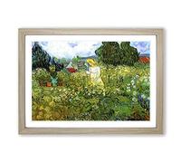 Vincent Van Gogh Marguerite Gachet in The Garden Framed Print | A2 Oak Framed Wall Art | Ready to Hang | Modern Floral Picture | Living Room Bedroom Lounge Office