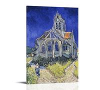Vincent Van Gogh Masterpieces(The Church in Auvers-sur-Oise, View from The Chevet 1890)Interior Upgrades Poster Home Decor Wall Art Hanging Picture Print Bedroom Decorative Paintings Room Aesthetic 24