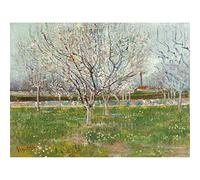 Vincent Van Gogh Orchard In Blossom Plum Trees Unframed Wall Art Print Poster Home Decor Premium