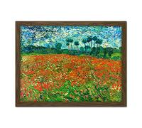 Vincent Van Gogh Poppy Field Large Framed Art Print Poster Wall Decor 18x24
