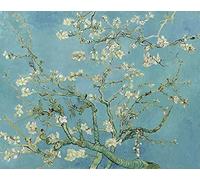 Vincent Van Gogh Reproduction painting ALMOND BLOSSOMS 1890 iconic Poster Wall Art Print A4 & A3 (A4)