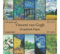 Vincent van Gogh Scrapbook Paper: 20 Single Sided Sheets | Craft Paper Pad | Great For Scrapbooking, Decoupage, DIY Crafts, Antique Old Ornate Printed Designs, Stationery Making