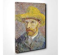 Vincent Van Gogh Self Portrait (6) Canvas Print | Gallery Wrapped 30mm Frame Wall Art | 30x20 inches | Ready to Hang | Modern People Picture | Living Room Bedroom Lounge Office