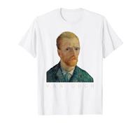 Vincent Van Gogh Self-Portrait T-Shirt, Men, White, 4X-Large