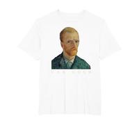 Vincent Van Gogh Self-Portrait T-Shirt, Men's Big and Tall, White, 5X Tall
