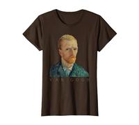 Vincent Van Gogh Self-Portrait T-Shirt, Women, Brown, 3X-Large