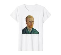 Vincent Van Gogh Self-Portrait T-Shirt, Women, White, Small