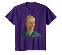 Vincent Van Gogh Self-Portrait T-Shirt, Youth, Purple, 3T