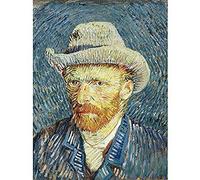 Vincent Van Gogh Self Portrait With Grey Felt Hat Art Print Canvas Premium Wall Decor Poster Mural