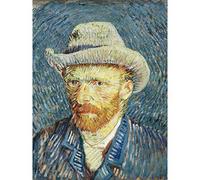 Vincent Van Gogh Self Portrait With Grey Felt Hat Extra Large Wall Art Print Premium Canvas Mural