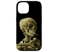 Vincent Van Gogh Skull Smoking Cigarette Skeleton Artistic Case for iPhone 14