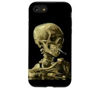 Vincent Van Gogh Skull Smoking Cigarette Skeleton Artistic Case for iPhone SE (2020) / 7/8