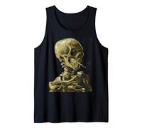 Vincent Van Gogh Skull With Cigarette Skeleton anti-smoking Tank Top