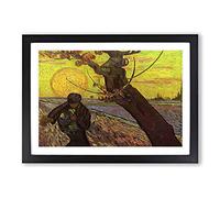 Vincent Van Gogh Sower Framed Print | A2 Black Framed Wall Art | Ready to Hang | Modern Historical Picture | Living Room Bedroom Lounge Office