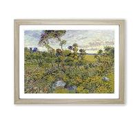 Vincent Van Gogh Sunset at Montmajour Classic Painting Framed Wall Art Print, Ready to Hang Picture for Living Room Bedroom Home Office Décor, Oak A3 (46 x 34 cm)