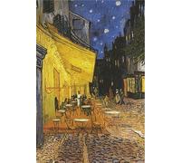 Vincent Van Gogh Terrace De Cafe Art Paper Poster Measures 36 x 24 inches (91.5 x 61 cm)