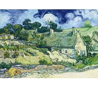 Vincent Van Gogh - Thatched Cottages at Cordeville, 1890