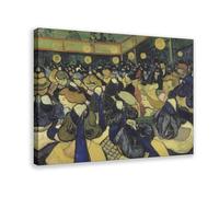 Vincent Van Gogh The Dance Hall in Arles Canvas Wall Art Poster Decor Gift | for Living Room Aesthetics, Bedroom, Dorm Decor Home Office Decoration Frame-style 20"L x 30"W