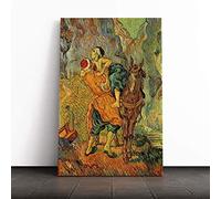 Vincent Van Gogh The Good Samaritan Canvas Print | Gallery Wrapped 30mm Frame Wall Art | 30x20 inches | Ready to Hang | Modern Picture | Living Room Bedroom Lounge Office