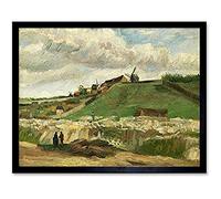 Vincent Van Gogh The Hill Of Montmartre With Stone Quarry Unframed Wall Art Print Poster Home Decor Premium