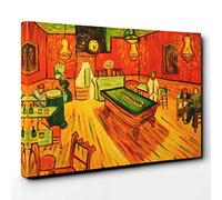 Vincent Van Gogh The Night Cafe Canvas Print | Gallery Wrapped 30mm Frame Wall Art | 30x20 inches | Ready to Hang | Modern Picture | Living Room Bedroom Lounge Office