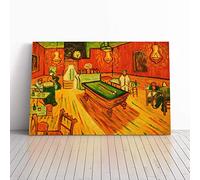Vincent Van Gogh The Night Cafe Canvas Print | Gallery Wrapped 30mm Frame Wall Art | 30x20 inches | Ready to Hang | Modern Picture | Living Room Bedroom Lounge Office