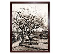 Vincent Van Gogh The Parsonage Garden At Nuenen In Winter Art Print Framed Poster Wall Decor 12x16 inch