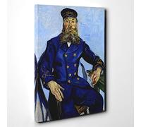 Vincent Van Gogh The Postman Joseph Roulin Canvas Print | Gallery Wrapped 30mm Frame Wall Art | 30x20 inches | Ready to Hang | Modern Picture | Living Room Bedroom Lounge Office