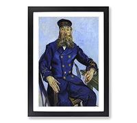 Vincent Van Gogh The Postman Joseph Roulin Framed Print | A2 Black Framed Wall Art | Ready to Hang | Modern Historical Picture | Living Room Bedroom Lounge Office