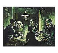 Vincent Van Gogh The Potato Eaters Art Print Canvas Premium Wall Decor Poster Mural