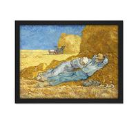 Vincent Van Gogh The Siesta After Millet Large Framed Art Print Poster Wall Decor 18x24