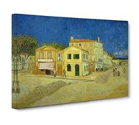 Vincent Van Gogh The Yellow House Canvas Print | Gallery Wrapped 30mm Frame Wall Art | 20x14 inches | Ready to Hang | Modern Picture | Living Room Bedroom Lounge Office