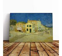 Vincent Van Gogh The Yellow House Canvas Print | Gallery Wrapped 30mm Frame Wall Art | 20x14 inches | Ready to Hang | Modern Picture | Living Room Bedroom Lounge Office