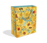 Vincent Van Gogh Vase with Twelve Sunflowers Medium Gift Bag with Tag