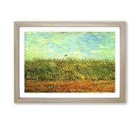Vincent Van Gogh Wheat Field and a Lark Framed Print | A2 Oak Framed Wall Art | Ready to Hang | Modern Historical Picture | Living Room Bedroom Lounge Office