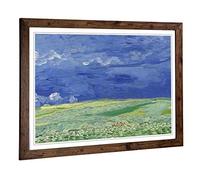 Vincent Van Gogh Wheatfield Under Thunderclouds Framed Wall Art Print | Ready to Hang, Satin Fine Art Paper, Fade-Resistant Inks, Acrylic Glazing, Securely Packaged, Made in the UK