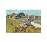 Vincent Van Gogh Works《Farmhouse in Provence》Printing Posters Hanging Canvas Paintings Minimalist Wall Art Prints for Bedroom & Living Room 20x30inch(50x75cm)