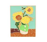 Vincent Van Gough Sunflower Pin Badge