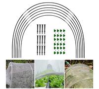 vincente Greenhouse Hoops - Garden Hoops Growth Tunnel for Raised Beds - Plants Grow Support Tunnels Gardening Houses Fiberglass Growing Frame for Raised Beds Gardens