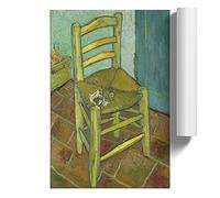 Vincents Chair By Vincent Van Gogh Art Print | Unframed Poster, A3