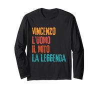 Vincenzo L'Uomo Il Mito La Legend Birthday Party Long Sleeve T-Shirt