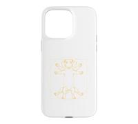 Vinci Vitruvian Dachshund Funny Vintage Wiener Dog Case for iPhone 15 Pro Max