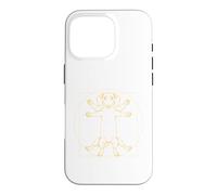 Vinci Vitruvian Dachshund Funny Vintage Wiener Dog Case for iPhone 16 Pro