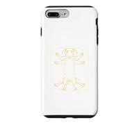 Vinci Vitruvian Dachshund Funny Vintage Wiener Dog Case for iPhone 7 Plus/8 Plus