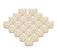 VINCIGANT Crystal Votive Candle Holder Elegant Decorative Tealight Candle Holders for Weddings,Parties,Gifts,Home Decor,Set of 24