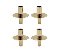 VINCIGANT Gold Wine Bottle Topper Candle Holders,Modern Candlestick Holder for Standard Votive Candles,Birthday Wedding Decoration (Set of 4)
