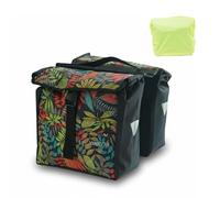 Vincita Top Load Double Pannier Water Resistant Cycling Side Bags - with Rain Cover, Large, Carrying Handle, Reflective Spots - Bike Rack Carrier Saddle Bag