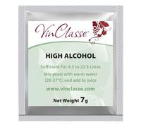 VinClasse High Alcohol Wine Yeast - 7 Gram Sachet